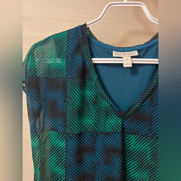 ⚫️ BOGO Green and Blue Dana Buchman Women's Top size small - Picture 3 of 8